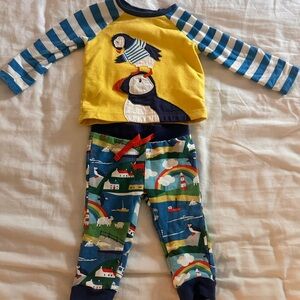 Baby Boden puffin set 6-9m